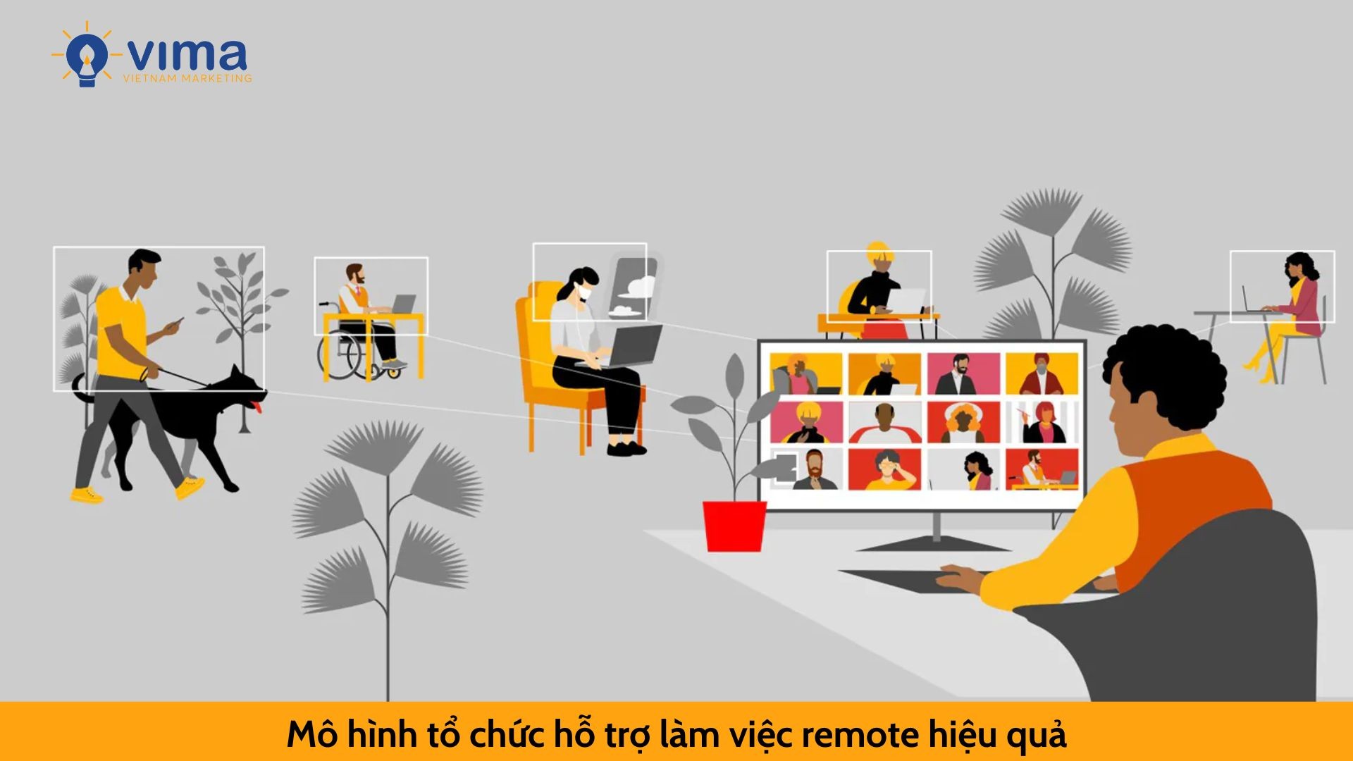 Mô hình tổ chức hỗ trợ làm việc remote hiệu quả
