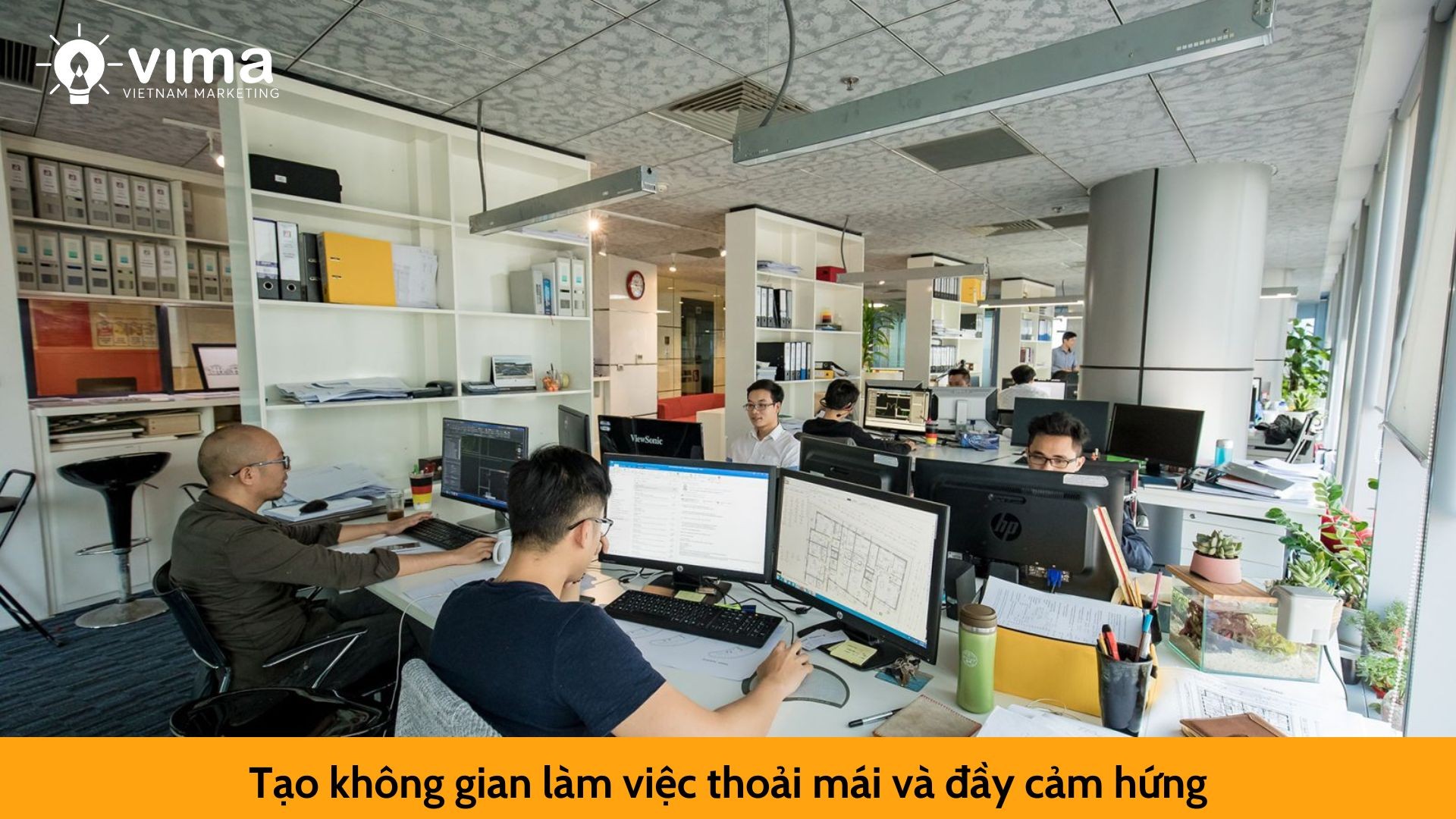Tạo không gian làm việc thoải mái và đầy cảm hứng