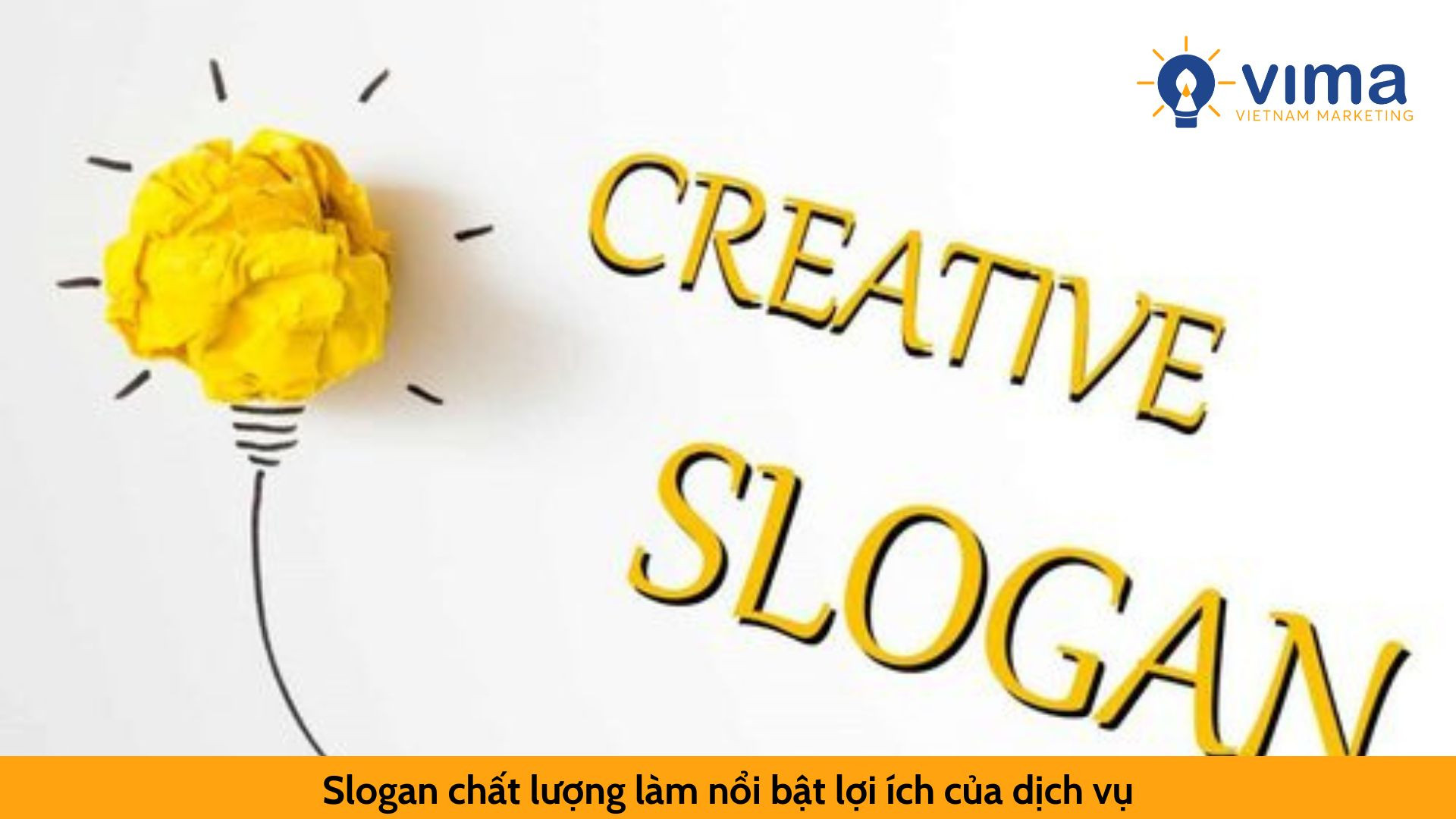 Slogan chất lượng làm nổi bật lợi ích của dịch vụ
