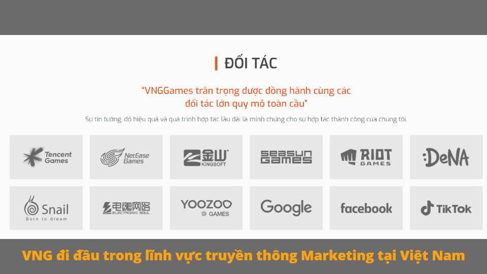 Cong ty Marketing uy tin VNG