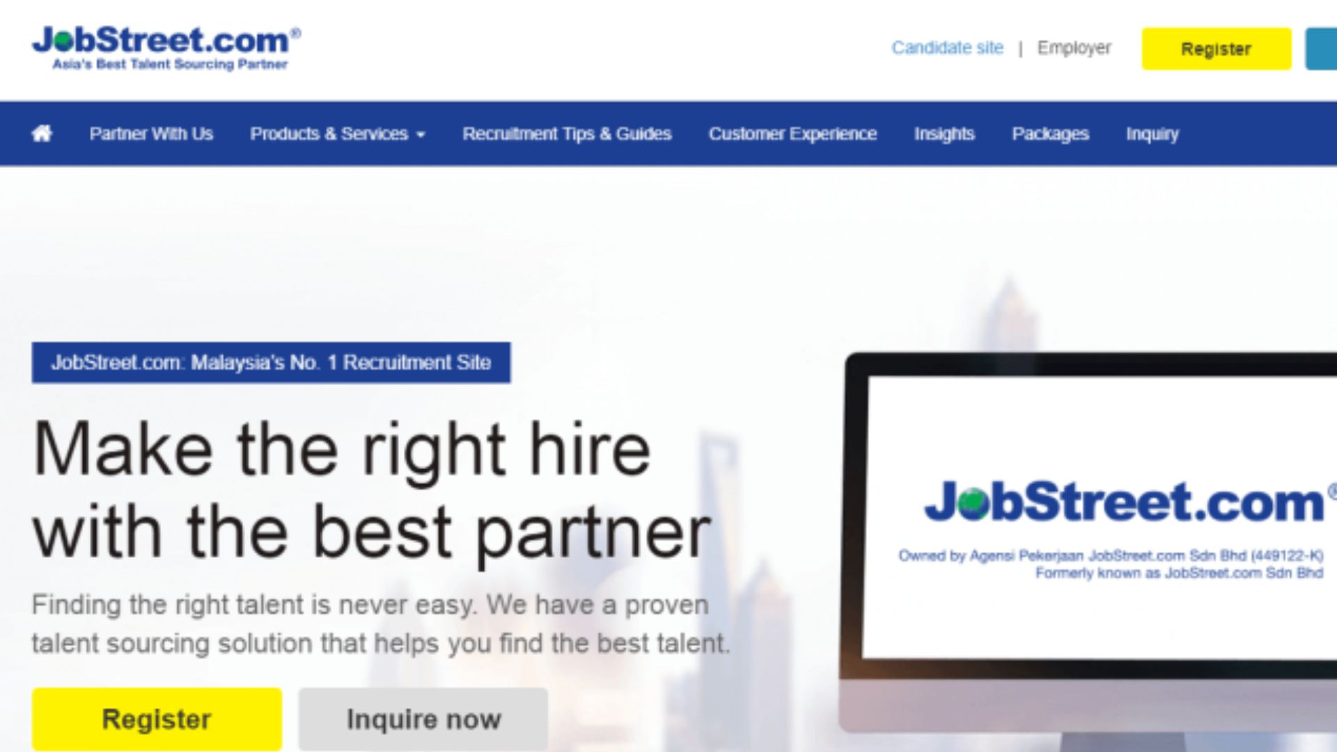 JobStreet - Trang web tuyển dụng việc làm marketing hàng đầu châu Á